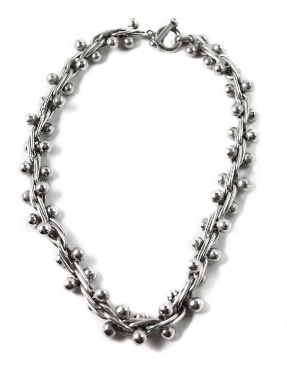 17 Inch Spratling DNA Chain and Ball Statement Necklace